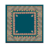 mantón estampado rosas azul