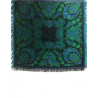 pañuelo negro flor verde