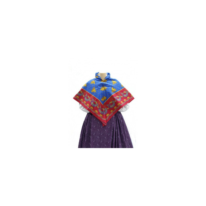 mantón de algodón estampado
