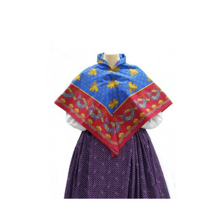 mantón de algodón estampado