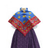 mantón de algodón estampado