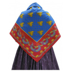mantón de algodón estampado
