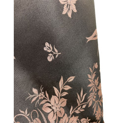 mantón de seda negro-rosa