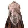 mantón de seda negro-rosa