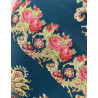 mantón estampado rosas azul