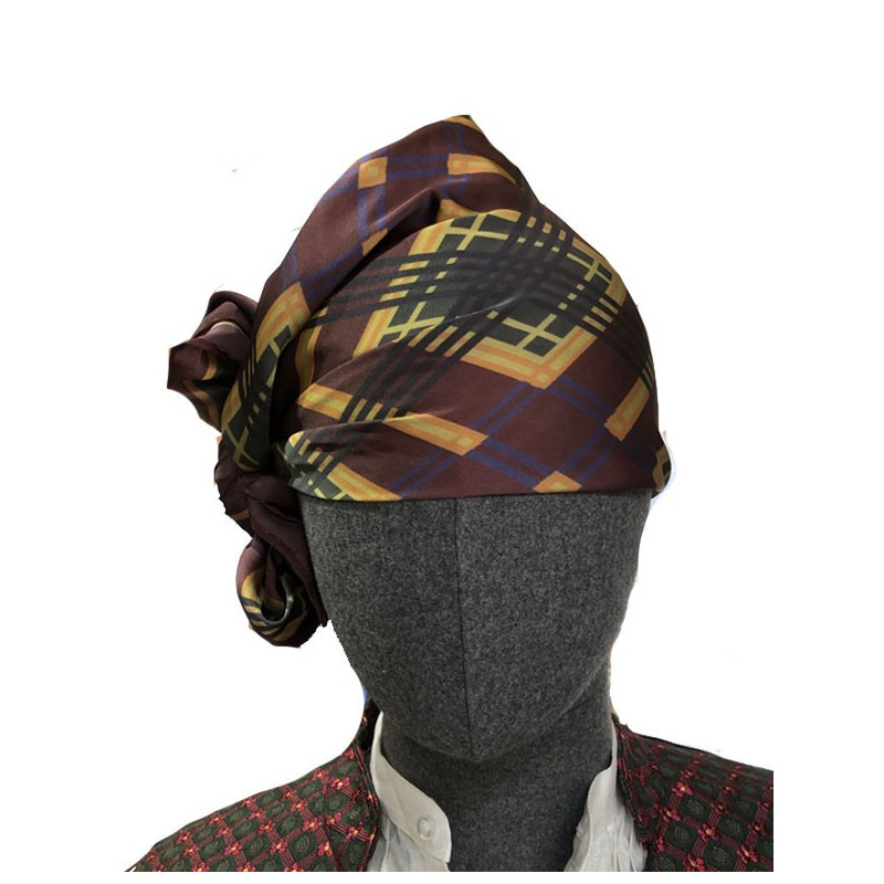 pañuelo cuadros marrones