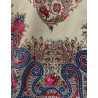mantón estampado rosas amarillo