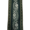 cinta  verde botella blanca