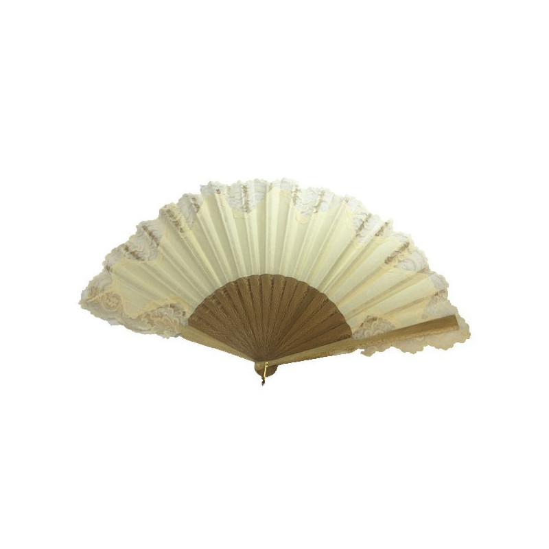 abanico pericón blonda beige