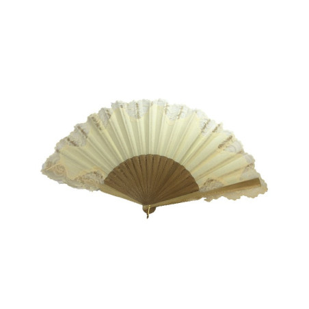 abanico pericón blonda beige