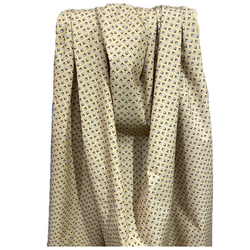 TELA FLORES AMARILLA