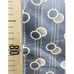 TELA  ESTAMPADA CIRCULOS AZUL