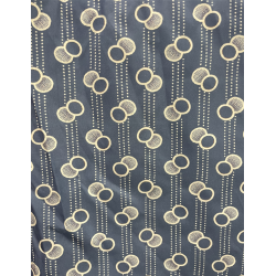 TELA  ESTAMPADA CIRCULOS AZUL