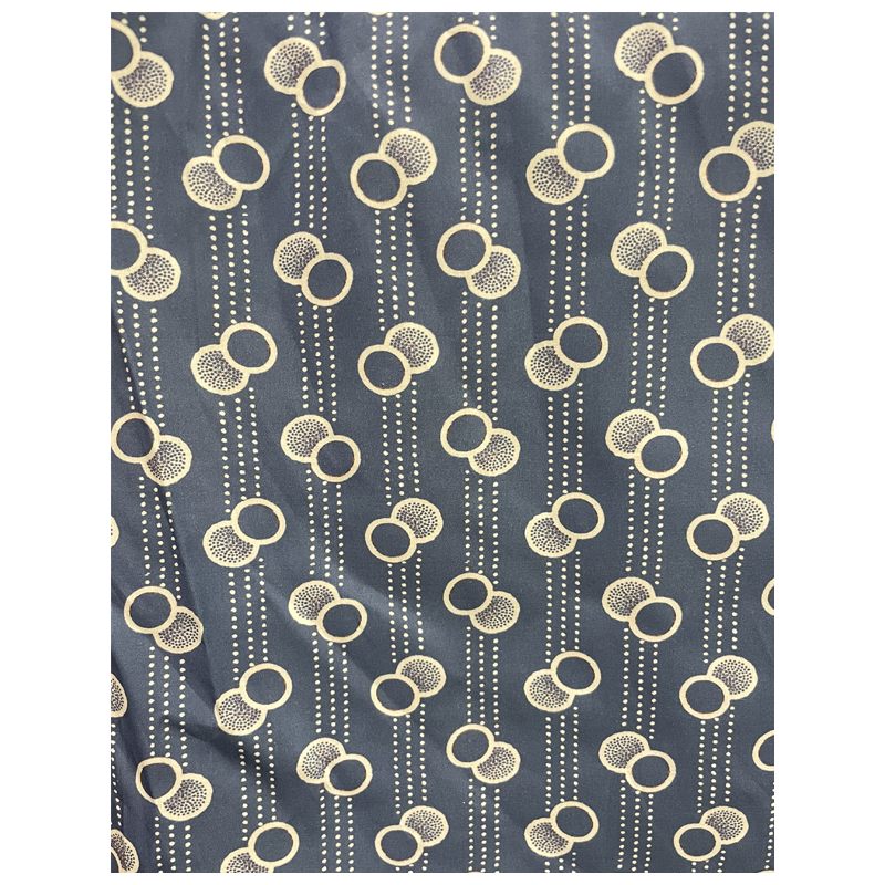 TELA  ESTAMPADA CIRCULOS AZUL