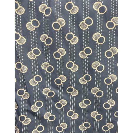 TELA  ESTAMPADA CIRCULOS AZUL