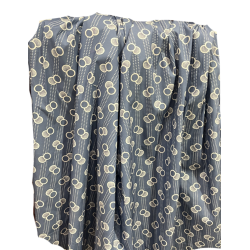 TELA  ESTAMPADA CIRCULOS AZUL