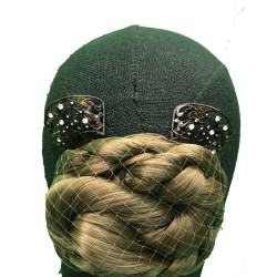 peineta imitación carey pincho brillos