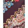 MANTÓN ESTAMPADO ENREJADO GRANATE