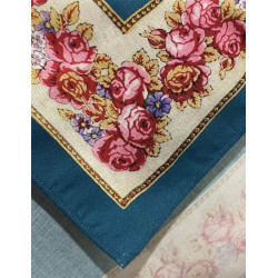 MANTÓN  ESTAMPADO  PEQUEÑO AZUL