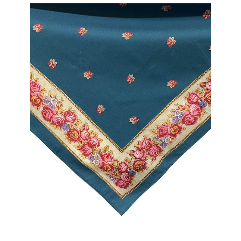 MANTÓN  ESTAMPADO  PEQUEÑO AZUL