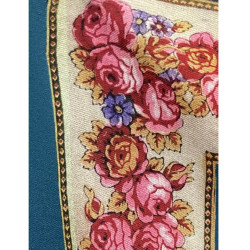 MANTÓN  ESTAMPADO  PEQUEÑO AZUL