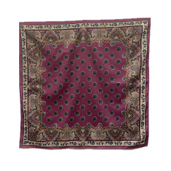 PAÑUELO CACHEMIRES GRANATE