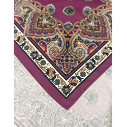 PAÑUELO CACHEMIRES GRANATE