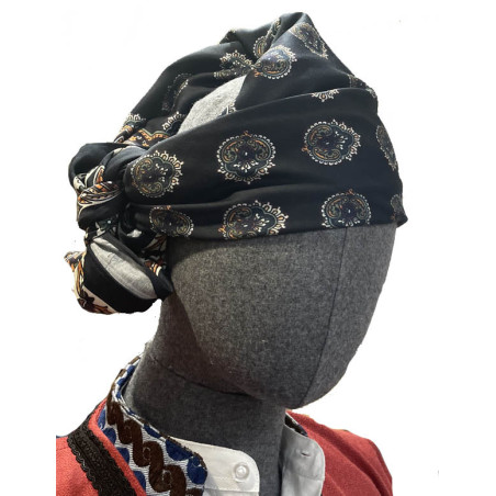 PAÑUELO CACHEMIRES NEGRO