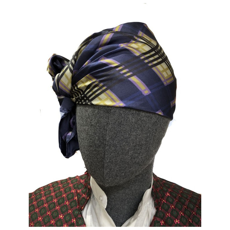 pañuelo cuadros azul