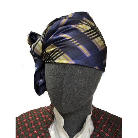 pañuelo cuadros azul