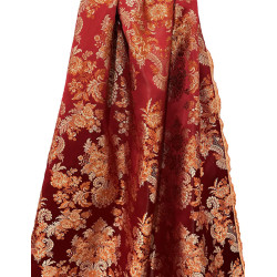 CORTE DE FALDA ROJO-NARANJA