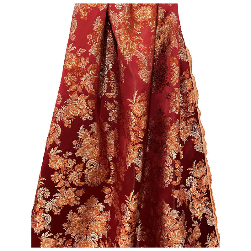 CORTE DE FALDA ROJO-NARANJA