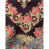 mantón estampado rosas granate