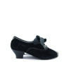 zapatos ante y piel pespunteados