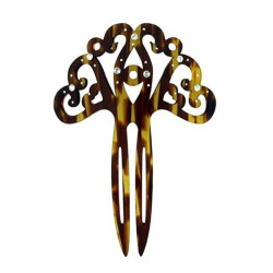 peineta imitación carey brillos