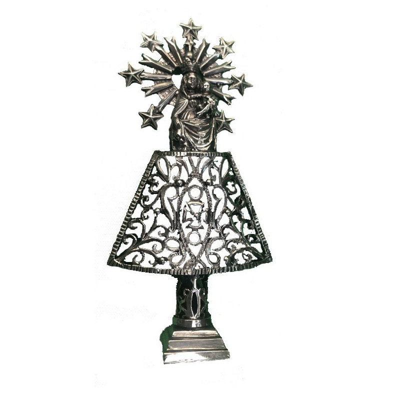 virgen de plata con manto