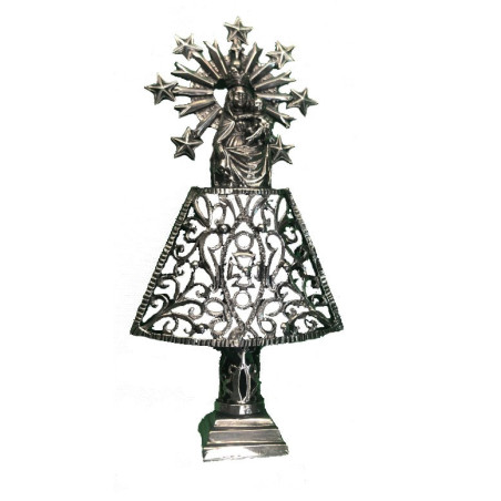 virgen de plata con manto