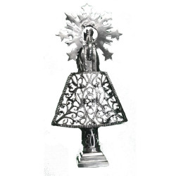 virgen de plata con manto