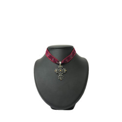 cruz de plata amatista