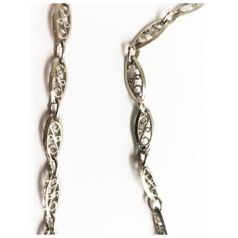 cadena filigrana óvalo