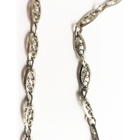 cadena filigrana óvalo