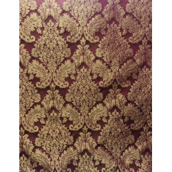 tela brochado fucsia-naranja