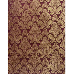 tela brochado fucsia-naranja