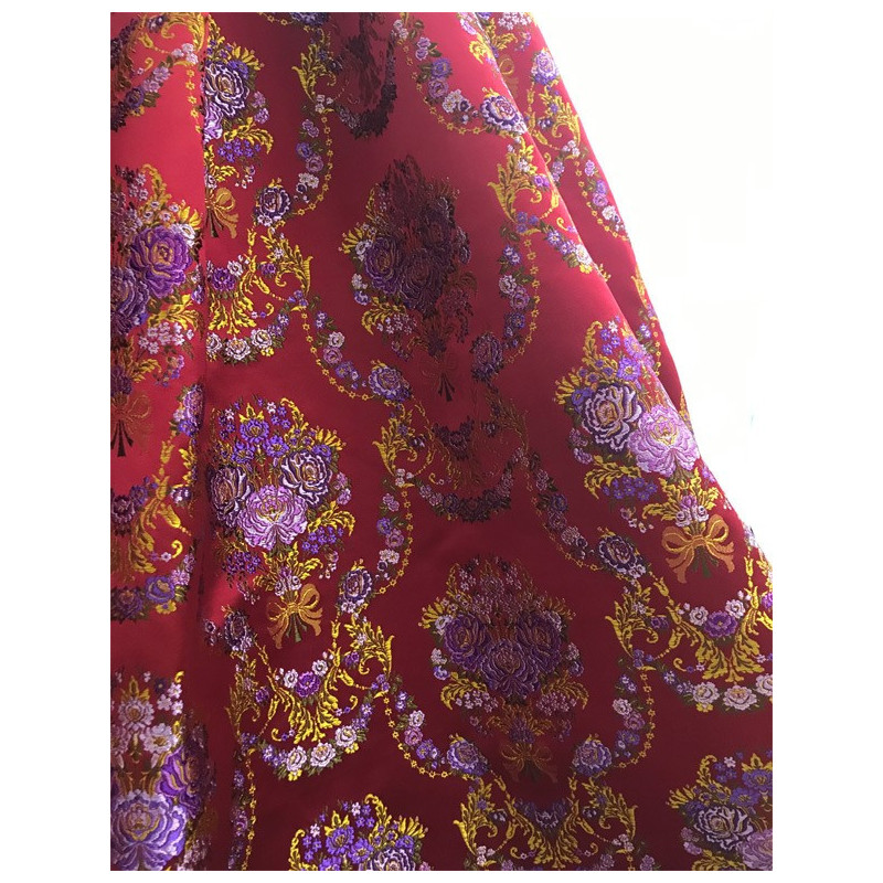 corte de falda greca verdosa colores