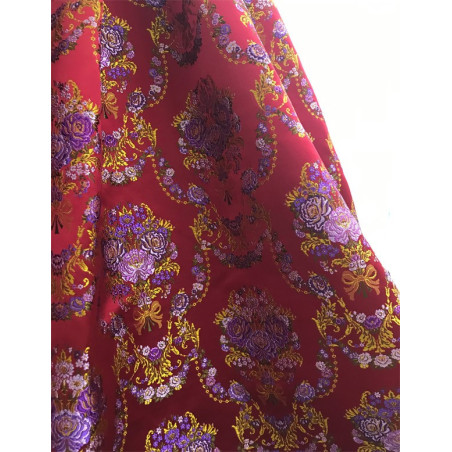 corte de falda greca verdosa colores