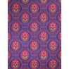 pañuelo azul-naranja flor