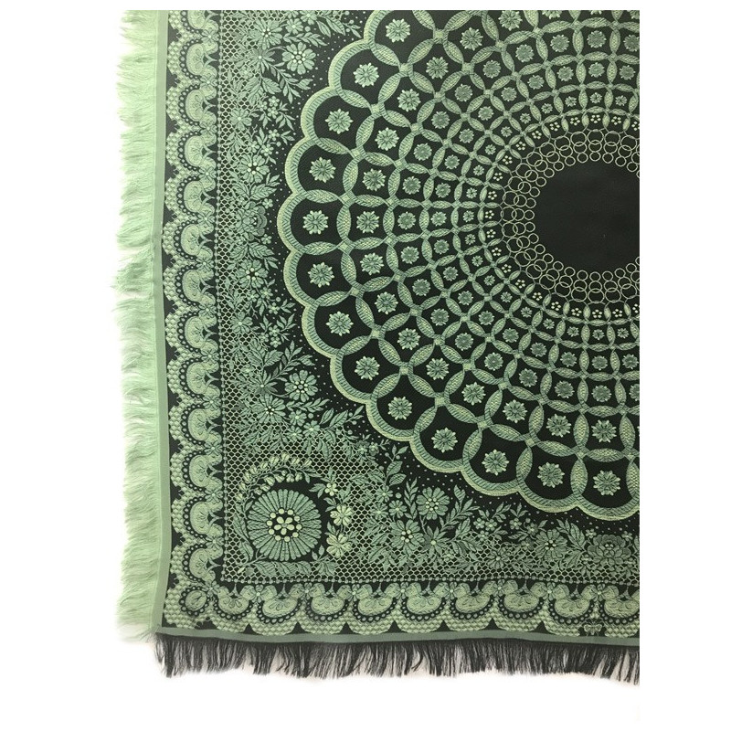 pañuelo negro verde claro