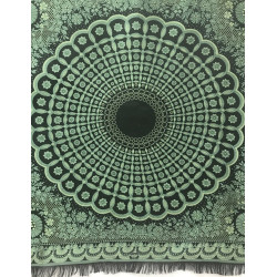 pañuelo negro verde claro