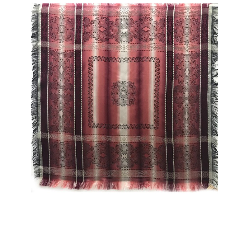 pañuelo negro-salmón