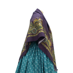 mantón de algodón estampado